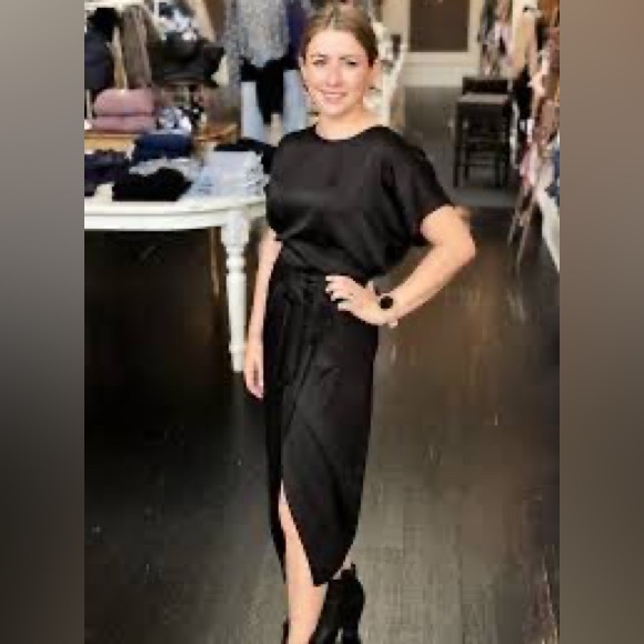 ba&sh Dresses & Skirts - BASH Pivoine Wrap Black Dress Large